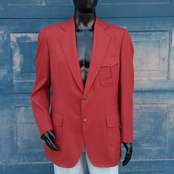 ROYAL YORK by BONDS MEN'S VINTAGE HAND TAILORED (2) BUTTON LUXURY BLAZER